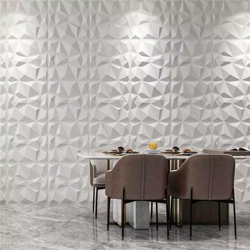 Revestimiento con textura 3D para pared Art3d color gris
