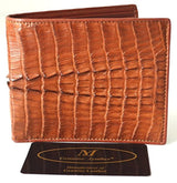 Cartera piel de cocodrilo para hombre talla única