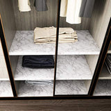 Vinilo brillante para pared  aspecto de granito blanco