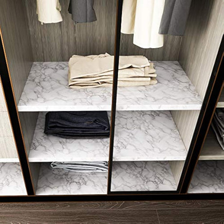 Vinilo brillante para pared  aspecto de granito blanco