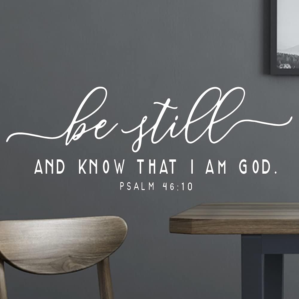 Vinilo Decorativo Religioso Be StillandKnow Letras Separadas