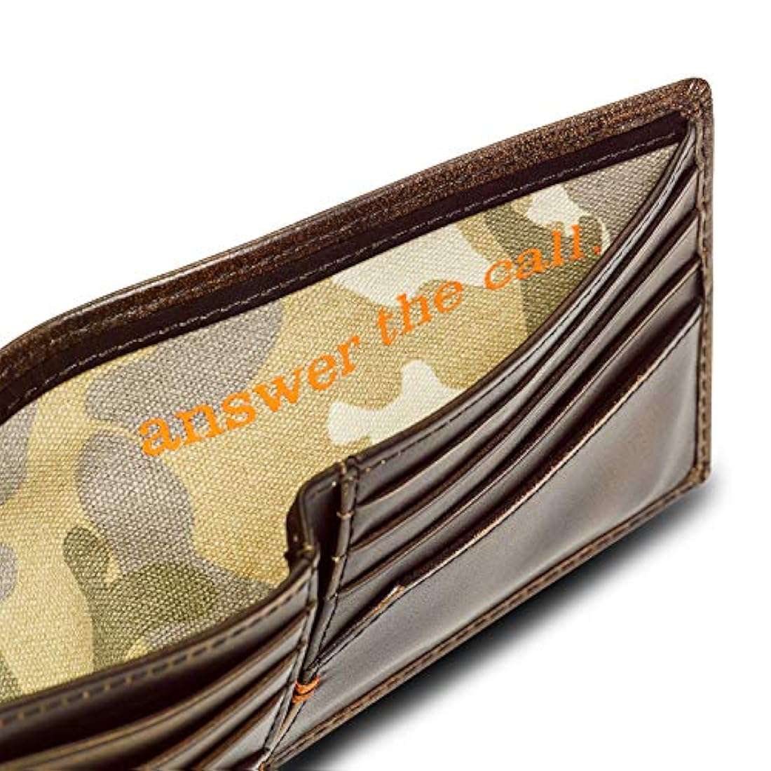 Cartera de piel para hombre con diseño de pato