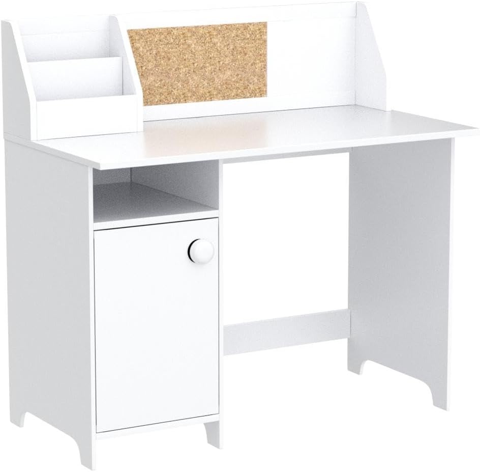 Escritorio Infantil con Almacenamiento, Mesa de Estudio para Niños