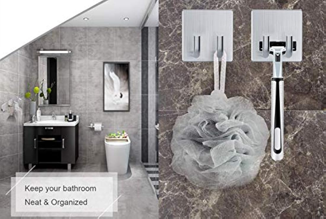 ganchos de pared de acero inoxidable  Jutoe