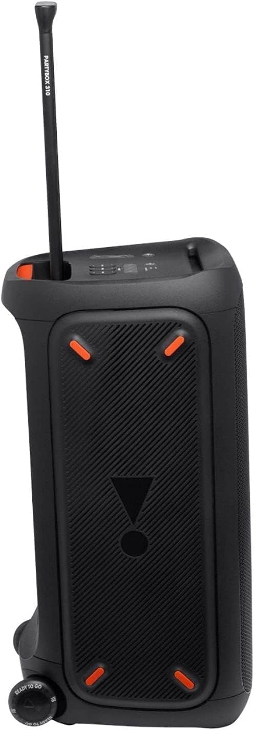 Altavoz portátil JBL Partybox 310, sonido potente y luces.