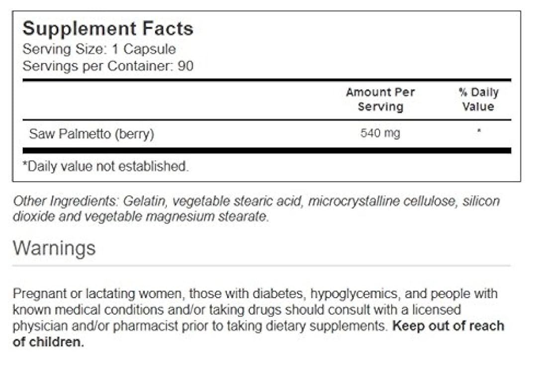 vitacost Saw Palmetto – -540 mg – 90 Cápsulas