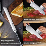 MAD SHARK cuchillo de cocina con cuchilla afilada de acero