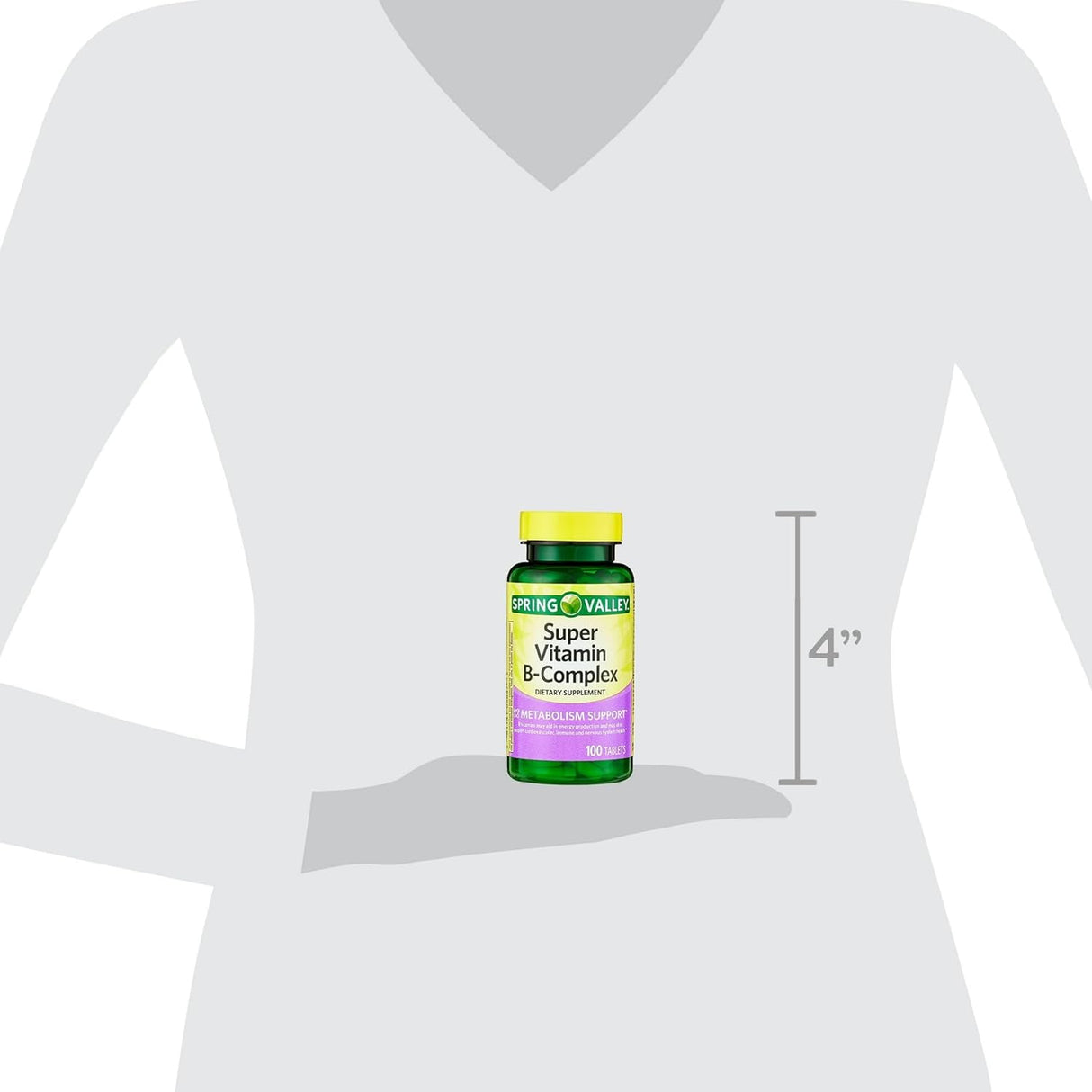 Suplemento de Vitaminas B Complejo Fusion Shop 100 tabletas