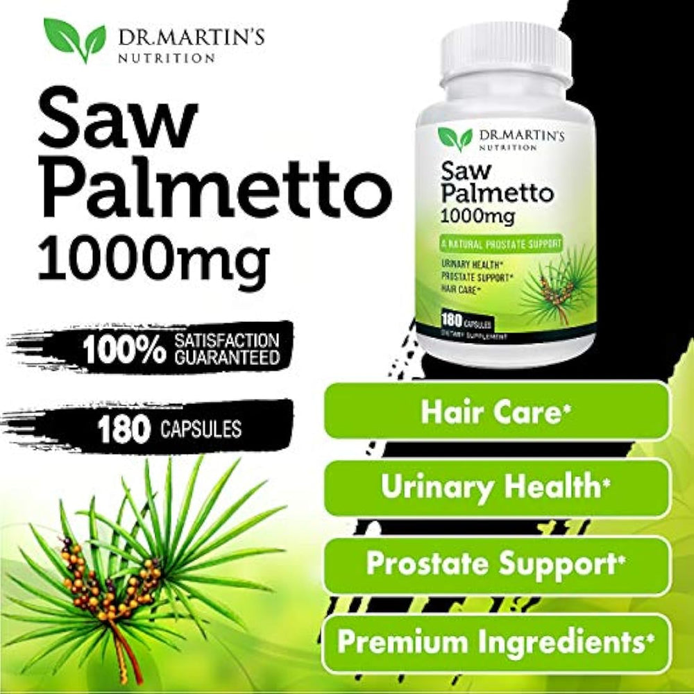Saw Palmetto Super Strength, 180 cápsulas de suplemento