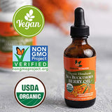 Aceite de baya Sea Buckthorn, 100% orgánica certificada