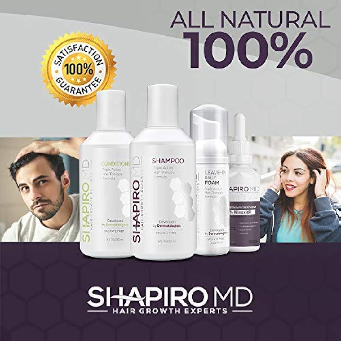 Champú para la pérdida de cabello Bloqueadores DHT