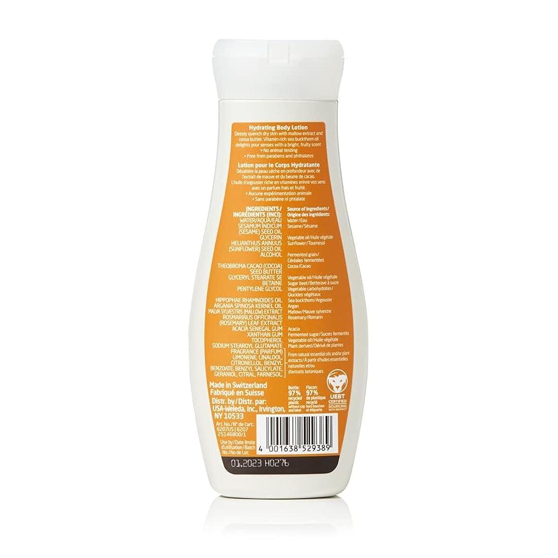 Loción corporal hidratante de espino amarillo Weleda