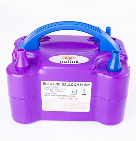 Inflación de la bomba de soplador de globo con boquilla