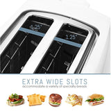 Tostadora Long Cool Touch de 4 rebanadas con ranuras