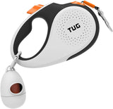 Correa retráctil para perro, Blanco/Naranja T007K TUG