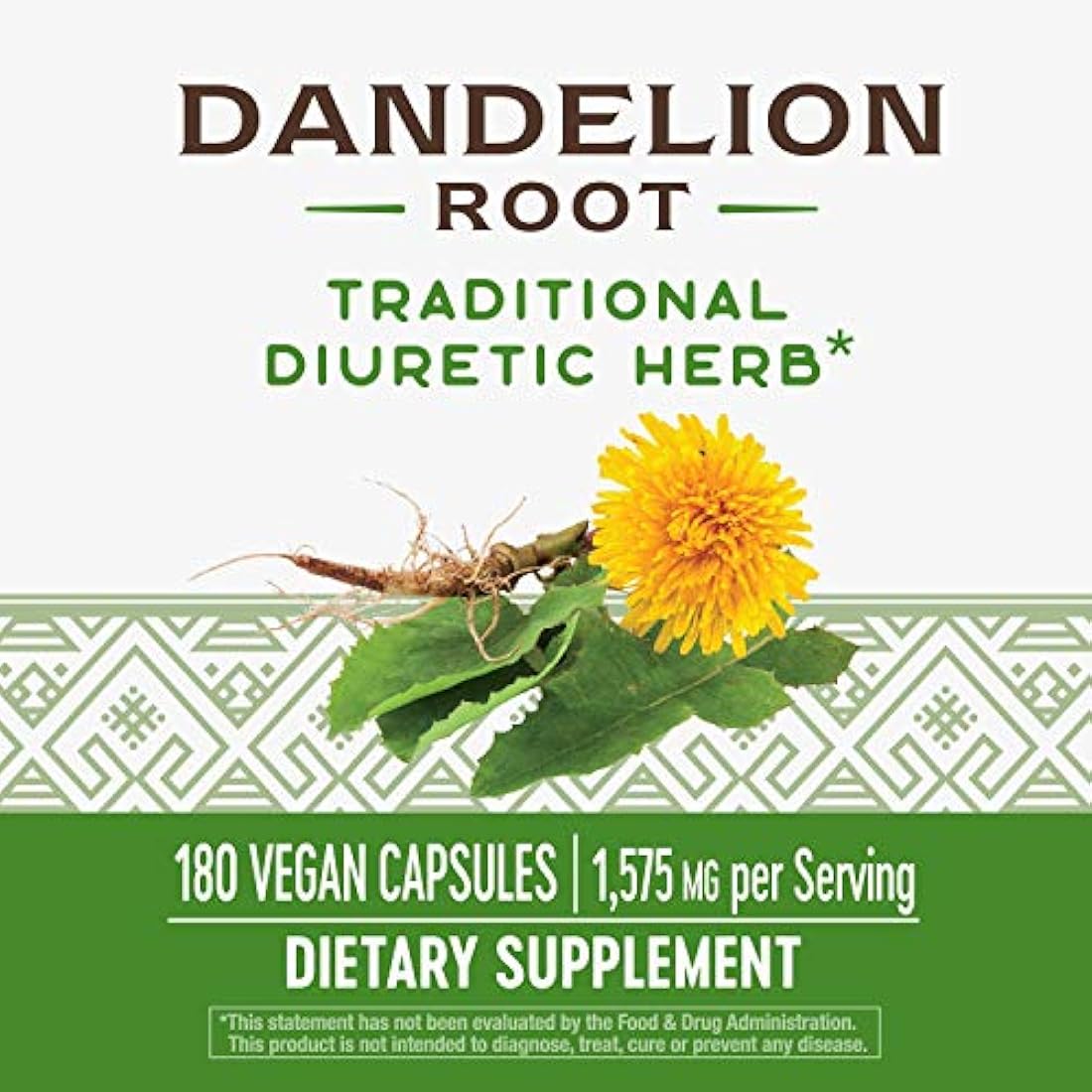 Nature's Way - Raíz de diente de león 525 mg / 0.02 pulgadas