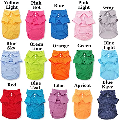 Linda camiseta polo para cachorros y gatos, ropa sólida