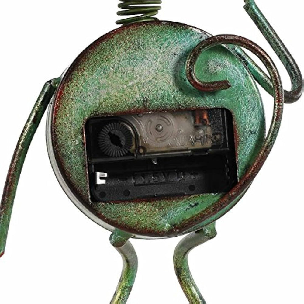 Reloj de escritorio Hecho a mano Vintage Metal Gato.