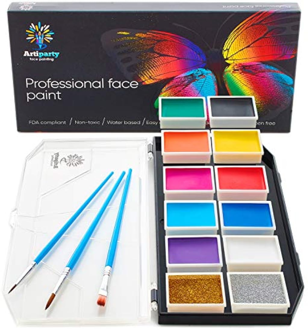 Kit de pintura facial para niños