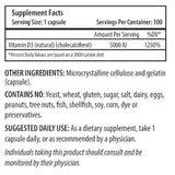 Vitamina D3 5000 IU (5000 IU, 100 Cápsulas) – prohealth