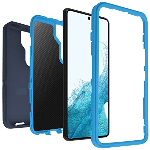 Funda para Galaxy S22 Plus, protección contra caídas, resistente al agua, a prueba de golpes, caídas, polvo, funda protectora de 3 capas para Samsung Galaxy S22 Plus 5G