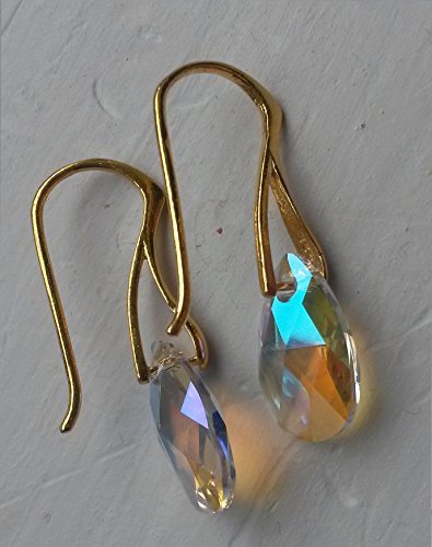 Pendientes de gancho colgantes de aro de plata
