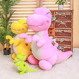 Almohada de peluche con dinosaurios rosados  11.0 in