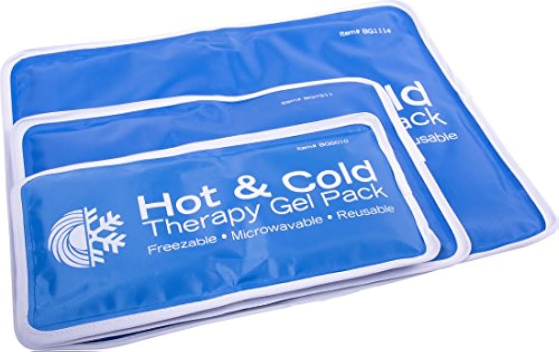 Juego de gel para frío y calor reutilizable, M, Azul