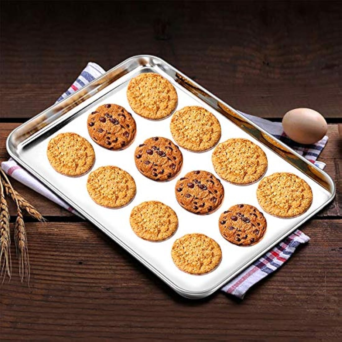 Umite Chef  Juego de 2 bandejas de horno de acero inoxidable