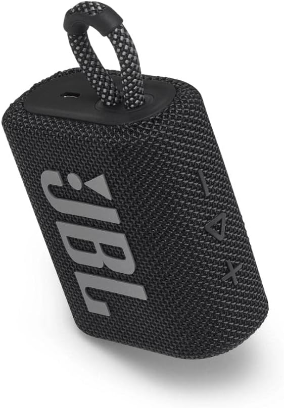 Altavoz portátil JBL GO 3, impermeable y Bluetooth, USB-C