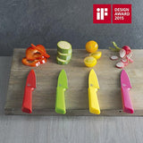 Kuhn Rikon Colori+ - Cuchillo de queso (3 unidades) negro