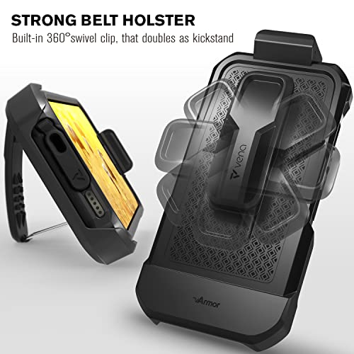 Vena vArmor - Funda resistente compatible con Apple iPhone 13 Pro Max (6.7 pulgadas), (compatible con MagSafe, protección contra caídas de grado militar) funda resistente con soporte