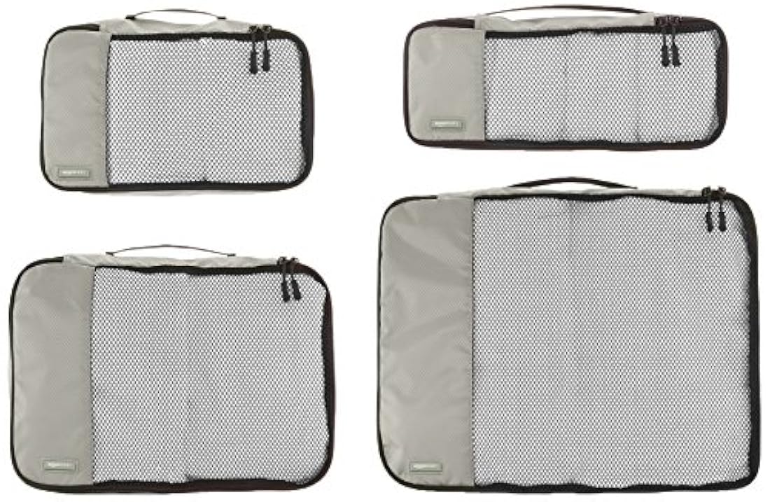 AmazonBasics Juego de 4 cubos de embalaje