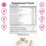 Pink Stork Premium Prenatal: vitaminas prenatales naturales + ingredientes orgánicos de alimentos enteros + folato + vitamina A + vitamina C + zinc + biotina, propiedad de las mujeres, 60 cápsulas
