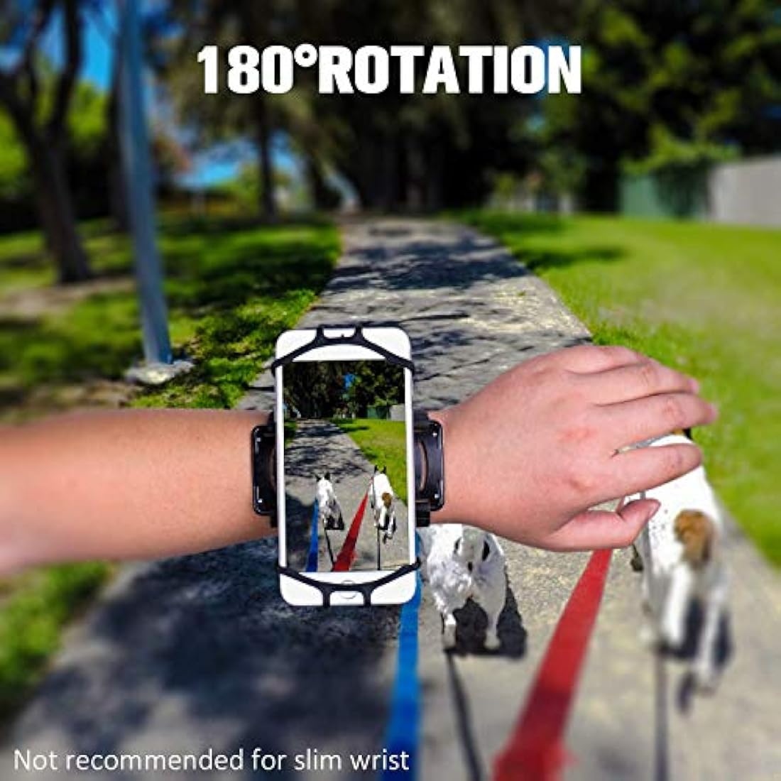 Brazalete deportivo ligero para celular universal Negro