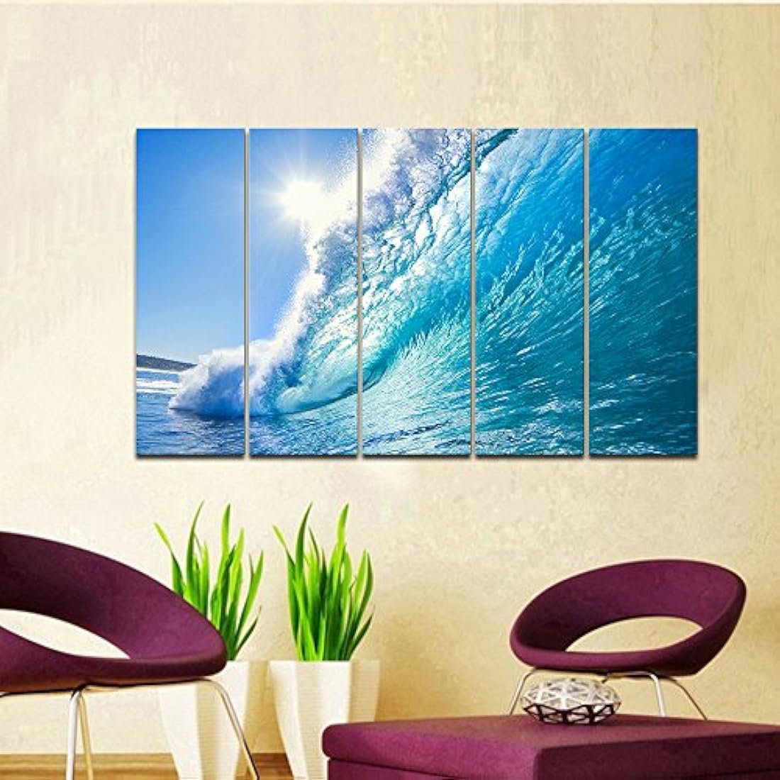 Olas de mar lienzo