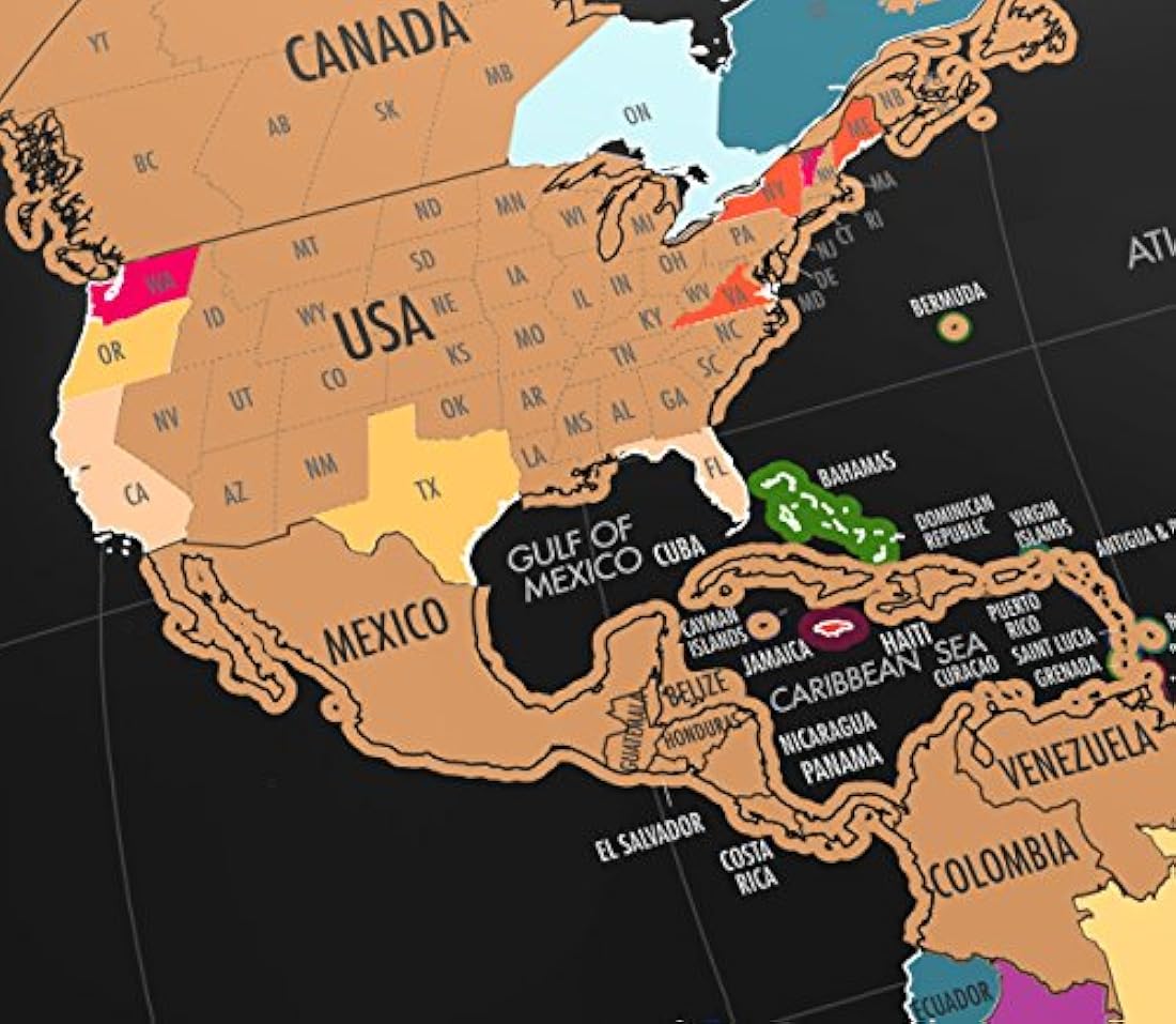 Landmass Goods- Póster original de mapa de viaje