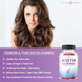 Gomitas de Biotin 10.000 mcg para cabello saludable, piel