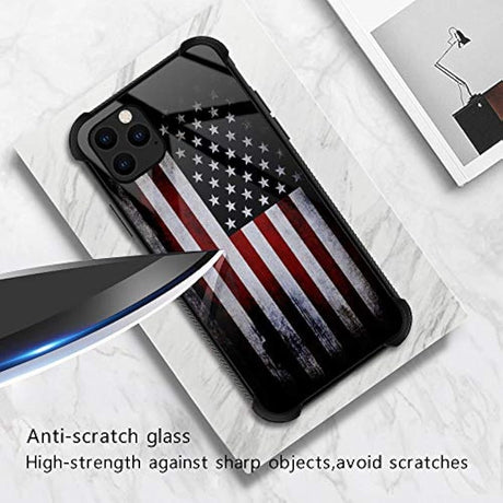 Funda de vidrio templado 9H, con patrón a prueba de golpes