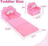 Silla plegable de princesa y convertible en cama para niñas