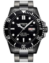Reloj automático para hombre con bisel clásico analógico