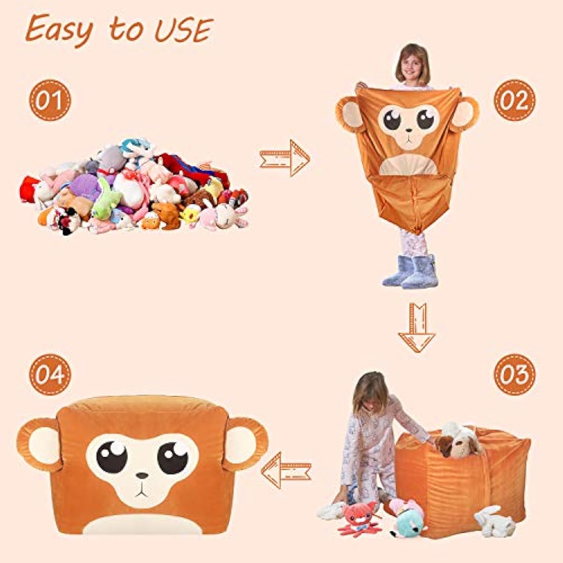 Puf de peluche