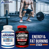 PREMIUM L arginina - 1340 mg óxido nítrico Booster con L-citrulina y Aminoácidos Esenciales para Corazón y la ganancia muscular no Boost Suplemento para Endurance y la energía |