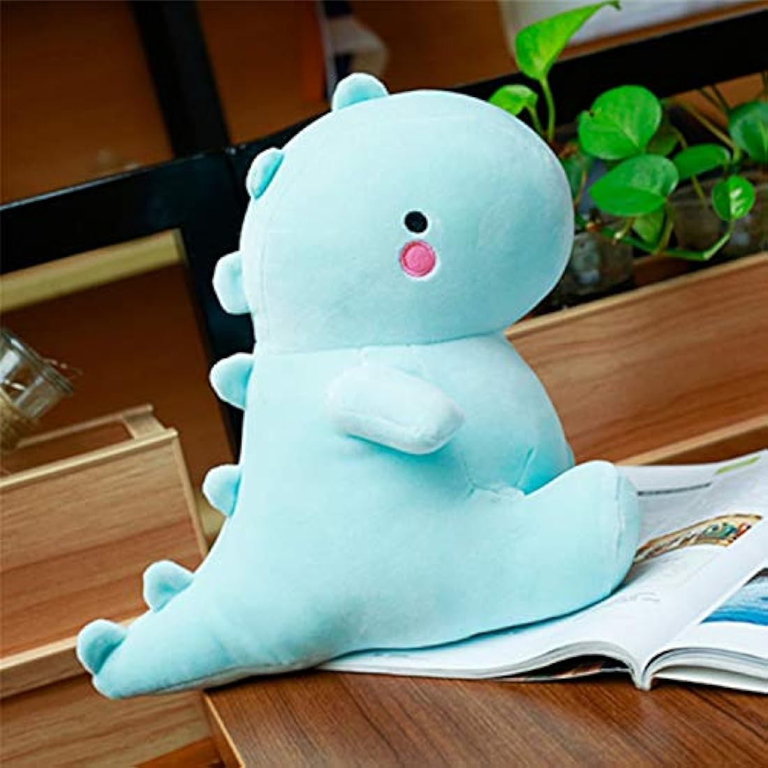 Peluche para niños de dinosaurio color azul de 12 in. Vhyhcy