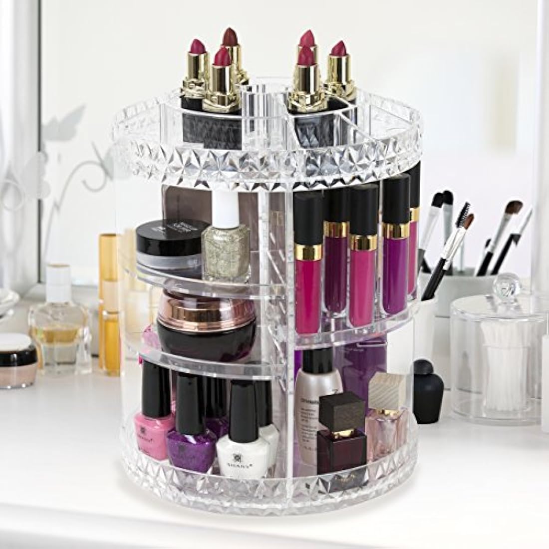 Sorbus Organizador de Maquillaje giratorio 360