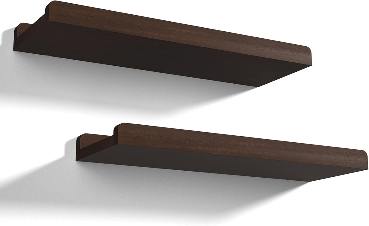 Estante Flotante Love-KANKEI de Madera, 17 Pulgadas, 2 Piezas