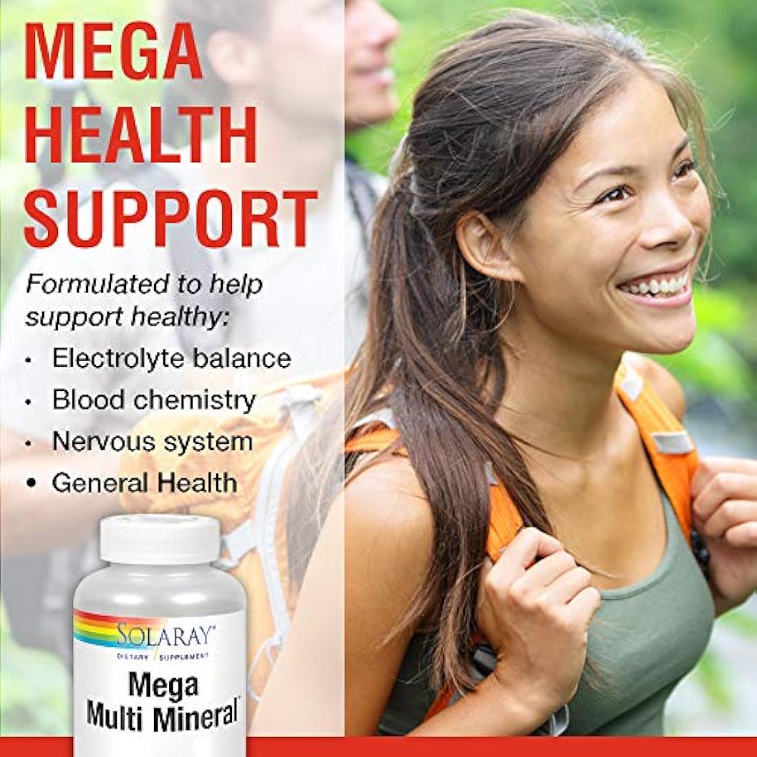 Solaray Mega Multi Mineral | 200 Cápsulas