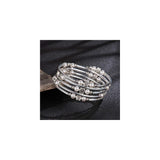 Pulseras y tobilleras de cuentas de rosas con piedras