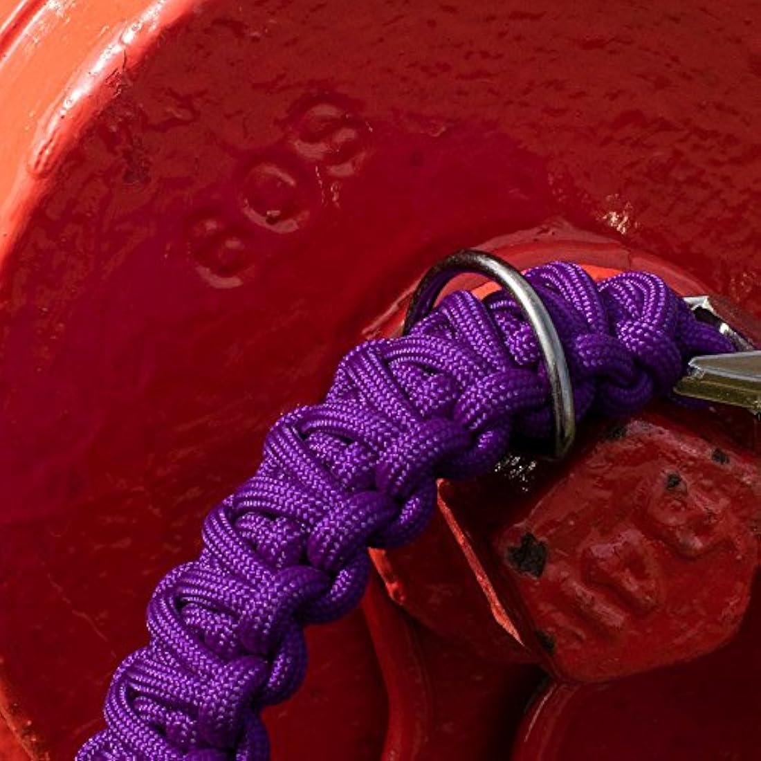 West Coast Paracord -Anillos en D de metal negro de 3/4