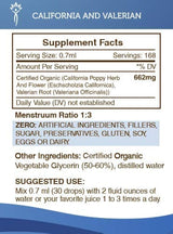 California y valeriana Tintura sin alcohol Extracto